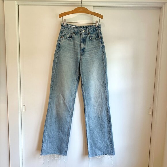 ZARA High-Rise Wide-Leg Jeans (Size 2) - Picture 4 of 9